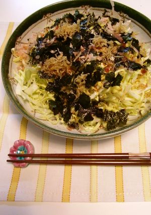 たっぷり春キャベツの海苔おかか-レシピのメイン写真