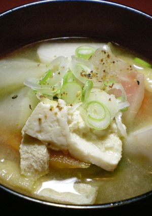 ゴロゴロ野菜の味噌けんちん汁-レシピのメイン写真