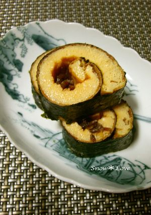 イカナゴくぎ煮☆卵と海苔で巻いてみました-レシピのメイン写真