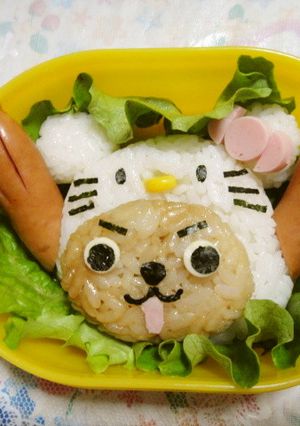 キャラ弁　チョッパー×キティ-レシピのメイン写真