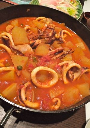 イカとカブのトマト煮込み-レシピのメイン写真