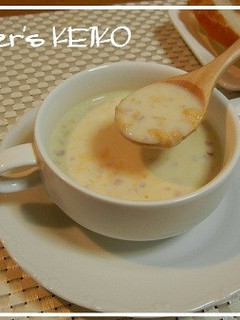かぼちゃのワタのミルクスープ-レシピのメイン写真