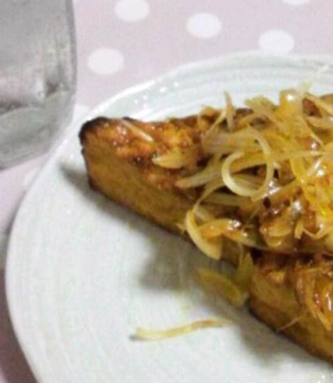 厚揚げ焼いてのせただけ by yankity 【クックパッド】 簡単おいしい