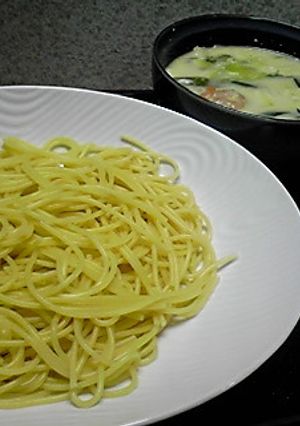 シーフードのクリームつけスパゲティ-レシピのメイン写真