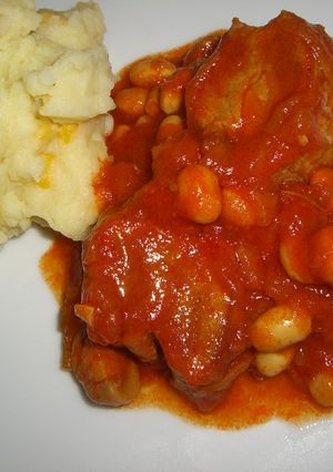 圧力鍋で簡単！豚ヒレ肉と大豆の煮込み♪-レシピのメイン写真
