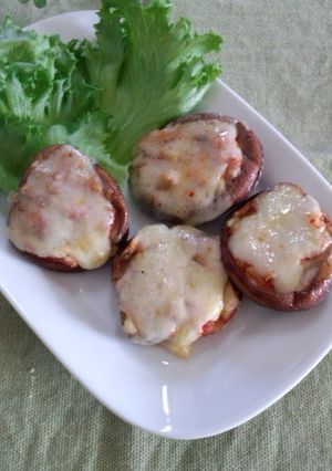 チーズ椎茸・キムチ＆ミートソース-レシピのメイン写真