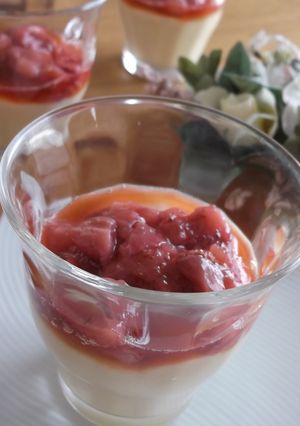 苺＆レモンカラメルで食べるカスタード♪　-レシピのメイン写真