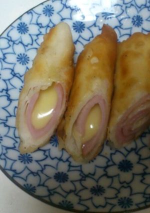 ハムとチーズの春巻き-レシピのメイン写真