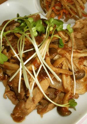 ガッツリおかず☆豚肉の麹ニンニク醤油焼き-レシピのメイン写真