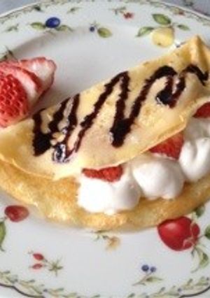 家で作る*苺クレープ*-レシピのメイン写真