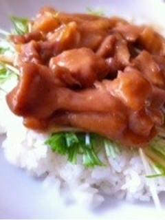 照り焼きチキン丼♡シャキシャキ水菜と-レシピのメイン写真