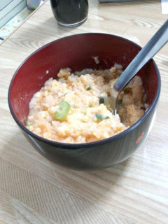 1人飯プラス冷やご飯で雑炊-レシピのメイン写真