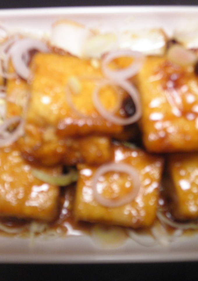 厚揚げと長ねぎのピリ辛照り焼き-レシピのメイン写真