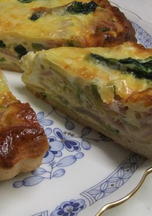 塩麹deパン生地の菜の花キッシュ-レシピのメイン写真