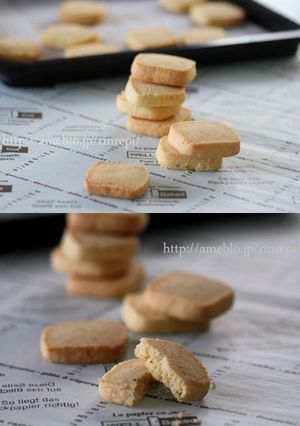 チーズと粗挽きペッパーの米粉サブレ-レシピのメイン写真