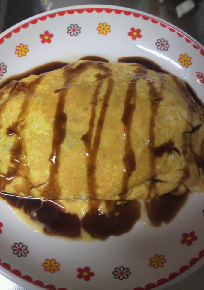 簡単☆ひき肉とたまねぎ炒めのオムレツ-レシピのメイン写真