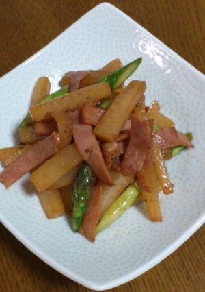 簡単★大根とベーコンのバター炒め-レシピのメイン写真