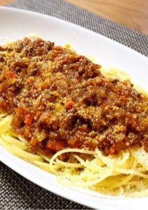 簡単本格ミートソースパスタ-レシピのメイン写真