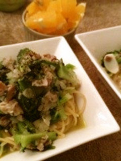 グリーンスープパスタ-レシピのメイン写真