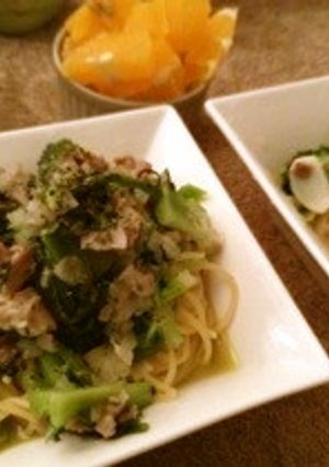 グリーンスープパスタ-レシピのメイン写真