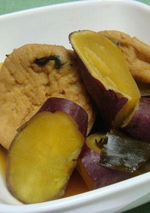 さつまいもとがんもの田舎煮-レシピのメイン写真