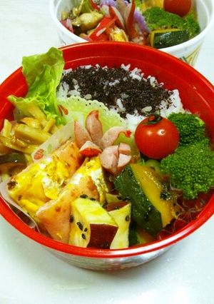 カボチャとサツマイモの大学芋風♪-レシピのメイン写真