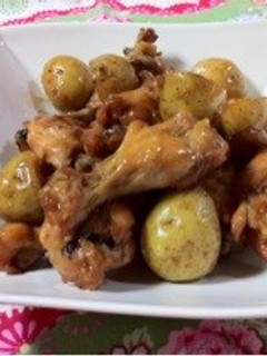 圧力鍋で鶏肉とポテトのこってり煮-レシピのメイン写真