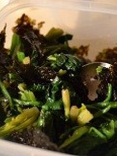 韓国海苔和えほうれん草ナムル-レシピのメイン写真