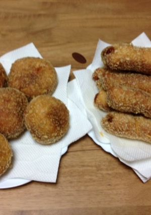 カレーパン＆魚肉ソーセージパン-レシピのメイン写真