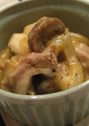 素朴な甘さ！鶏肉ときのこのコーン煮-レシピのメイン写真