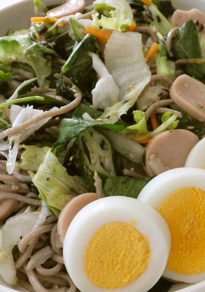 野菜モリモリ食べれちゃう♡蕎麦サラダ-レシピのメイン写真
