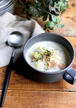 白菜とハムのミルクスープ-レシピのメイン写真