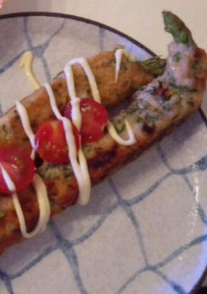 まるごとアスパラのつくね-レシピのメイン写真