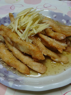 シンプル☆ささみの甘酢あんかけ-レシピのメイン写真
