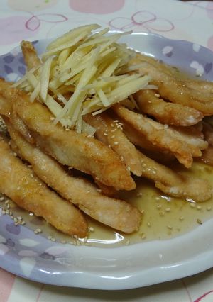 シンプル☆ささみの甘酢あんかけ-レシピのメイン写真