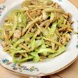 おやじ犬風!豚肉と野菜の細切り炒め