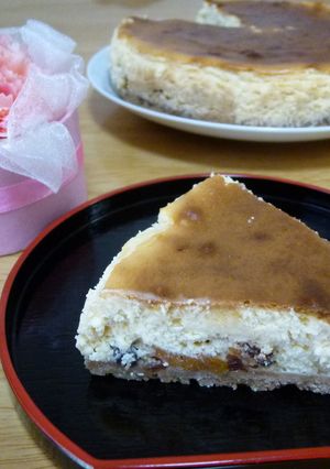 酒かすほんのり　ベイクドチーズケーキ-レシピのメイン写真