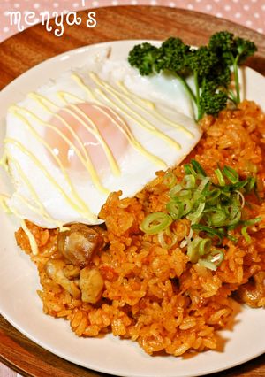 ジャンバラヤ風♪鶏キムチ炒飯-レシピのメイン写真