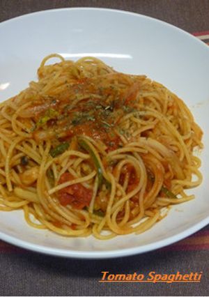 残り物で♪トマトスパゲティー-レシピのメイン写真