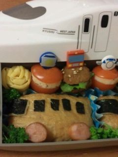 キャラ弁☆バスいなり寿司-レシピのメイン写真