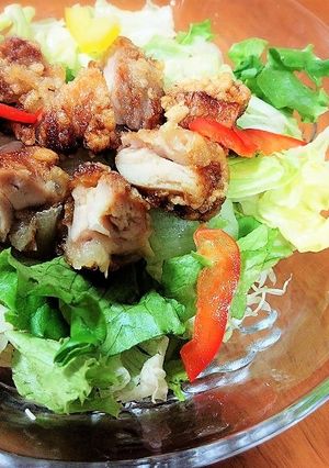 手作りドレッシングも簡単！チキンサラダ♪-レシピのメイン写真