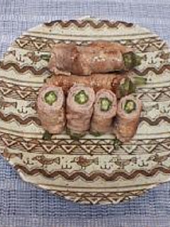 オクラの豚肉巻き-レシピのメイン写真