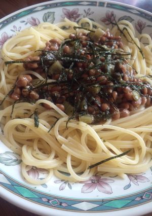 うまぁ〜!高菜と納豆のスパゲッティ-レシピのメイン写真