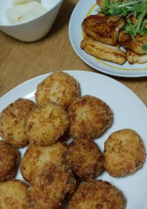 コーンクリームでふわふわポテトコロッケ-レシピのメイン写真