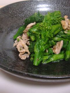 菜の花と豚肉の簡単いため~-レシピのメイン写真