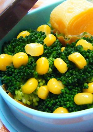 簡単！お弁当に可愛い菜の花～？！-レシピのメイン写真