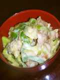 めちゃ旨♡　豚の天ぷら✤チーズがけ丼