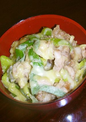 めちゃ旨♡　豚の天ぷら✤チーズがけ丼-レシピのメイン写真