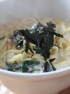 たらことほうれんそうのクリームパスタ-レシピのメイン写真