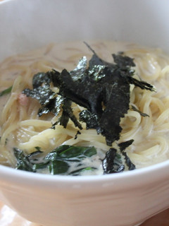 たらことほうれんそうのクリームパスタ-レシピのメイン写真